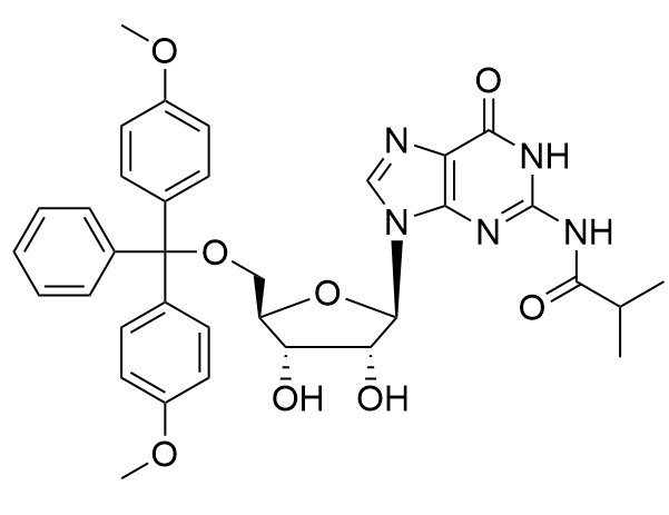 5'-O-(4,4'-二甲氧基三苯甲基)-N2-異丁?；?2'-鳥(niǎo)苷